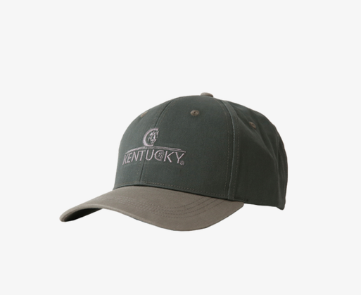 Kentucky Horsewear - Casquette Baseball brodée, Couleur: Vert foncé