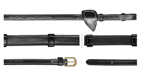 Dy'on - Rênes Hunter Grip 5/8 avec 7 arrêtoirs
