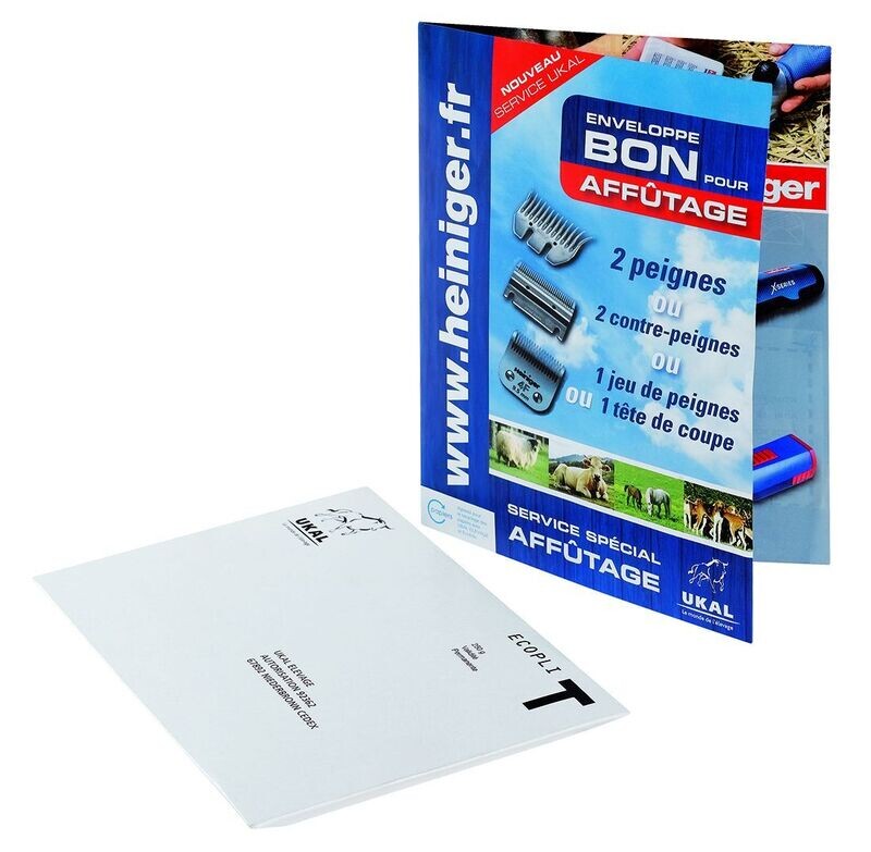 Enveloppe &quot;Bon pour affûtage&quot;
