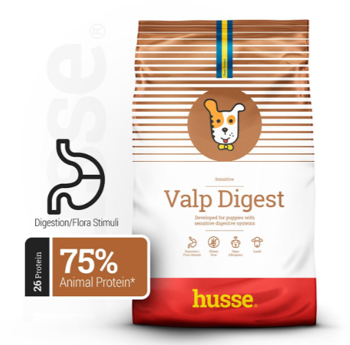Husse - Croquettes Hypoallergéniques pour Chiots à Digestion Sensible | Valp Digest - 7 kg