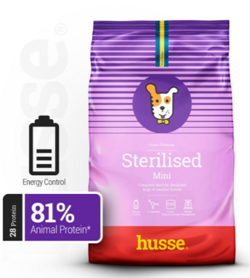 Husse - Croquettes pour Petits Chiens Stérilisés | Sterilised Mini - 2 kg