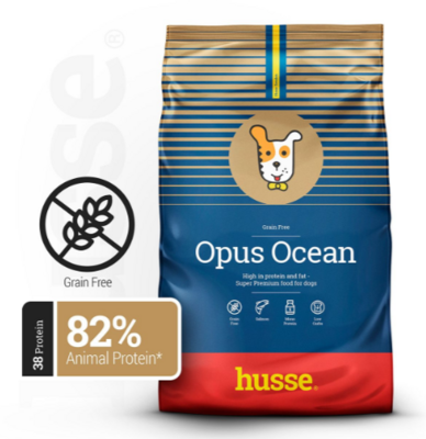 Husse - Croquettes Sans Céréales pour Chiens Actifs | Opus Ocean - 2 kg