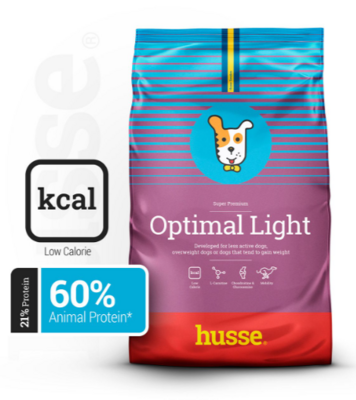Husse - Croquettes pour Chiens en Surpoids | Optimal Light - 7 kg