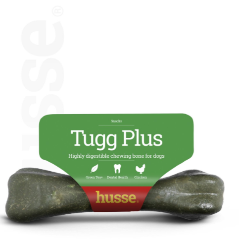 Husse - Os à Mâcher pour Chiens aux extraits de Thé Vert | Tugg Plus - 10 pcs