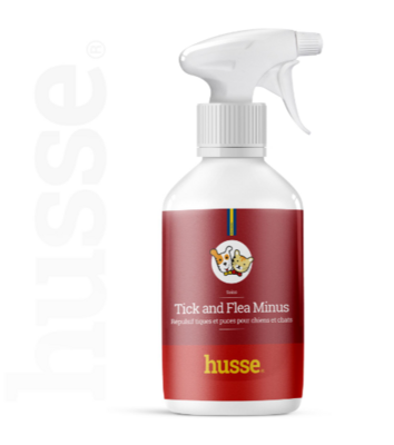Husse - Spray Anti-Puces pour Chiens et Chats | Tick and Flea Minus - 250 ml