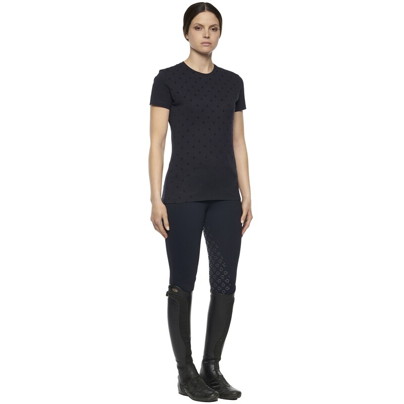 Cavalleria Toscana - T-shirt en coton floqué mini CT