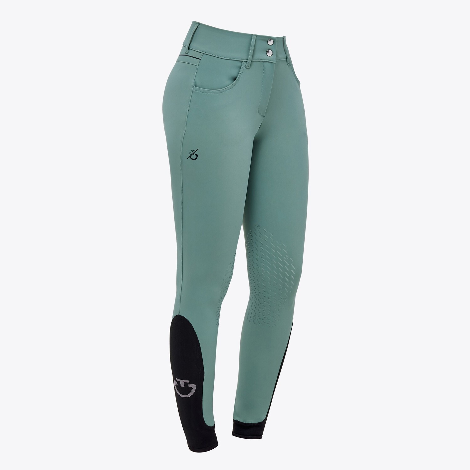 Cavalleria Toscana - Pantalon Dash Taille Haute, Taille: 38 IT / 34 FR, Couleur: Emeraude