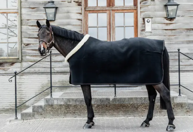 Kentucky Horsewear - Chemise séchante Show Fleece Heavy, Taille: 130cm, Couleur: Noir