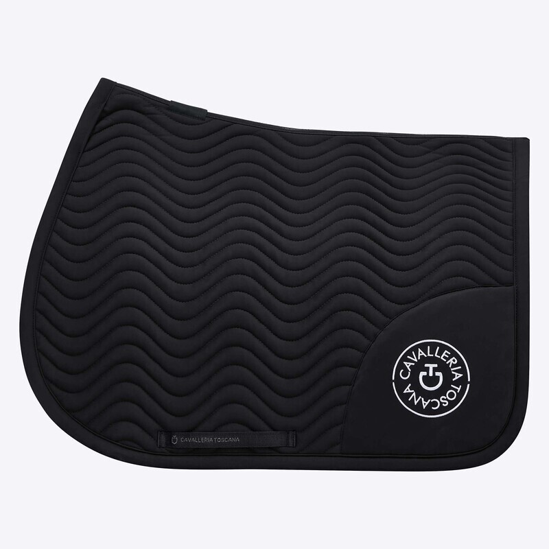 Cavalleria Toscana - Tapis Double Orbit Wave Noir forme jumping