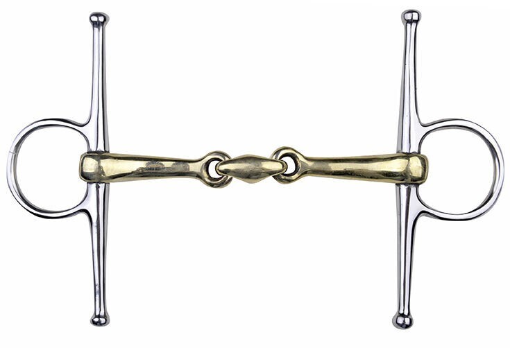 HKM - Mors à aiguilles en maillechort 16mm anneaux inox