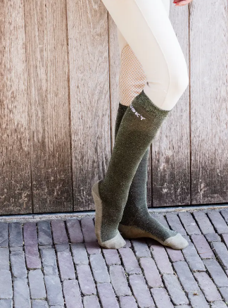 Kentucky Horsewear - Chaussettes Glitter, Couleur: Vert, Taille: 35-40