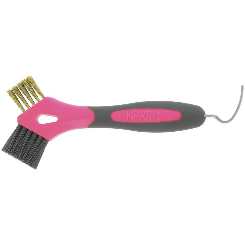 Hippotonic - Cure-pieds brosse métal, Couleur: Rose