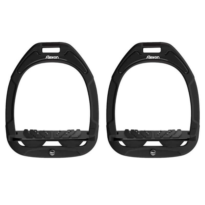 Flex-on - Etriers Green Composite incliné ultra grip noir/noir