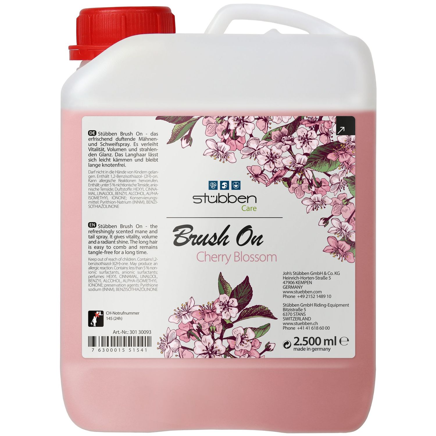 Stübben - Recharge démélant Brush on Cherry Blossom 2,5l