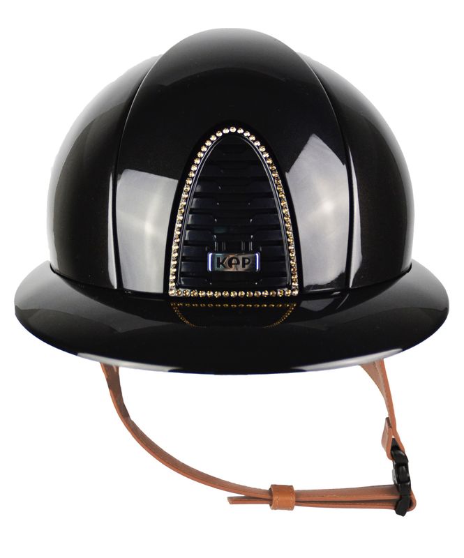 Kep - Casque Trieste Edition limitée Black jugulaire marron