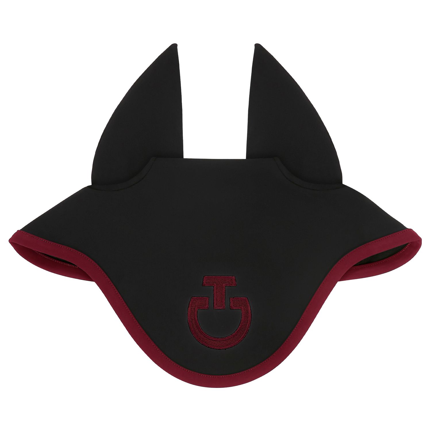 Cavalleria Toscana - Bonnet Light Weight Noir Logo Bordeaux