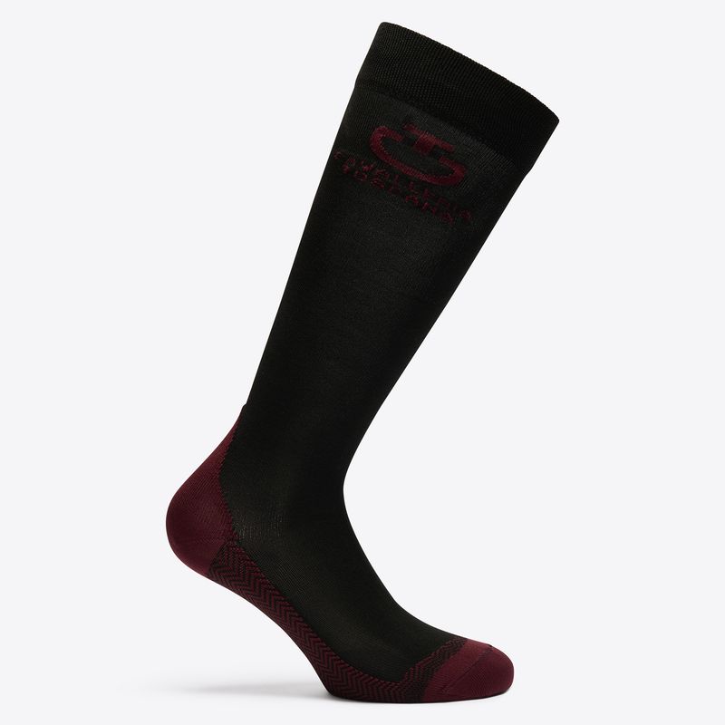Cavalleria Toscana - Chaussettes Black / Bordeaux - Fall Winter 2025