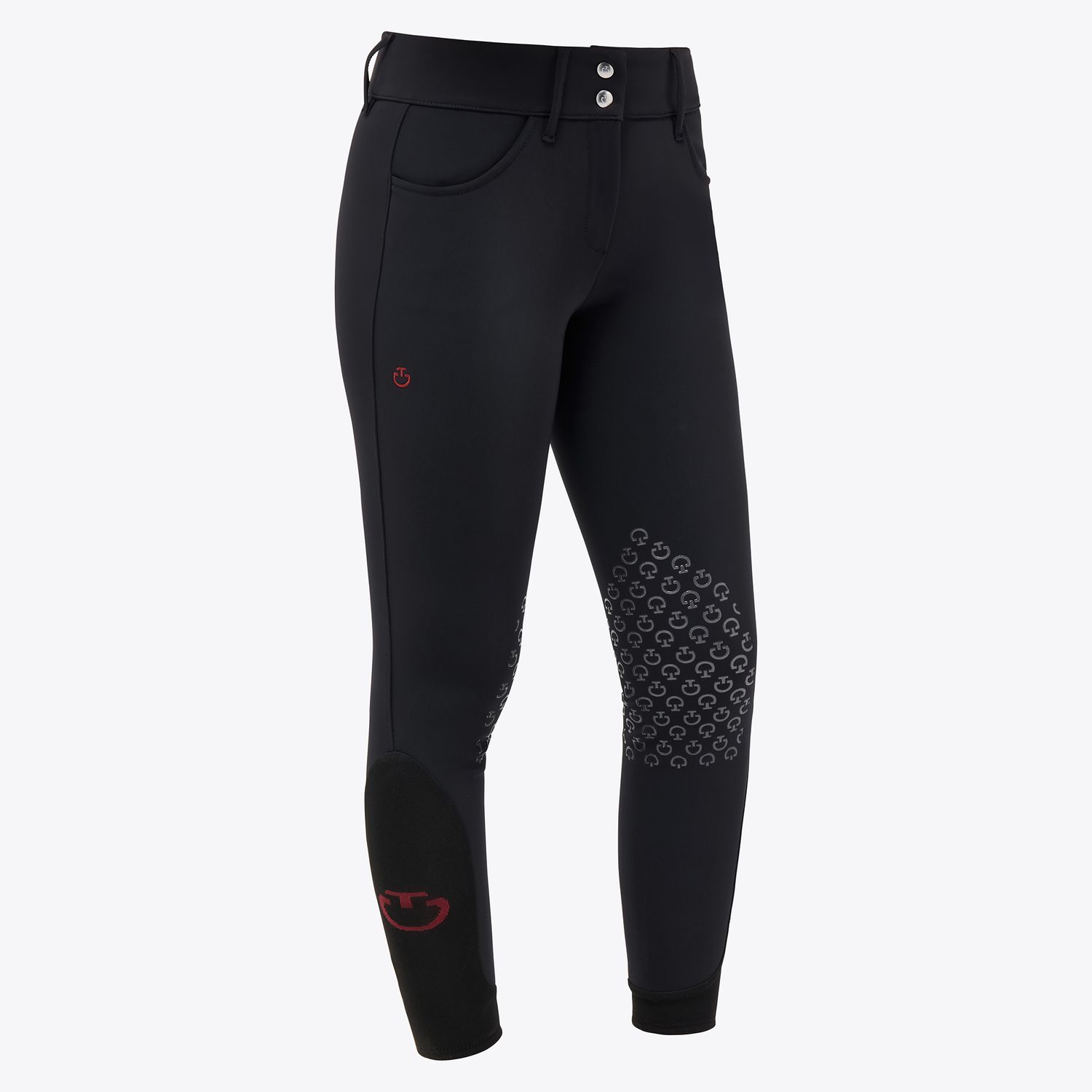 Cavalleria Toscana - Pantalon American Breeches Doublé Polaire Noir - Fall Winter 2025