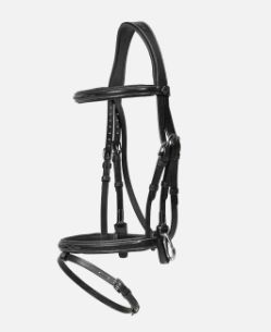 Dy'on - Bridon muserolle combinée avec mousquetons Dy'on - Bridon muserolle combinée avec mousquetons