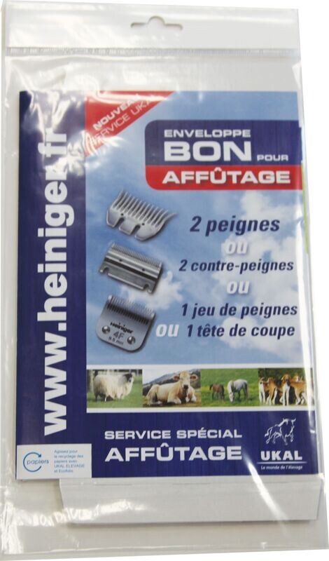 Enveloppe "Bon pour affûtage"