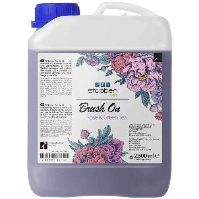 Stübben - Recharge démêlant Brush On Rose and Green Tea 2,5 litres