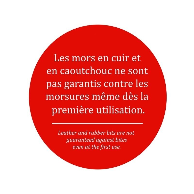Jump'in - Mors droit deux anneaux cuir