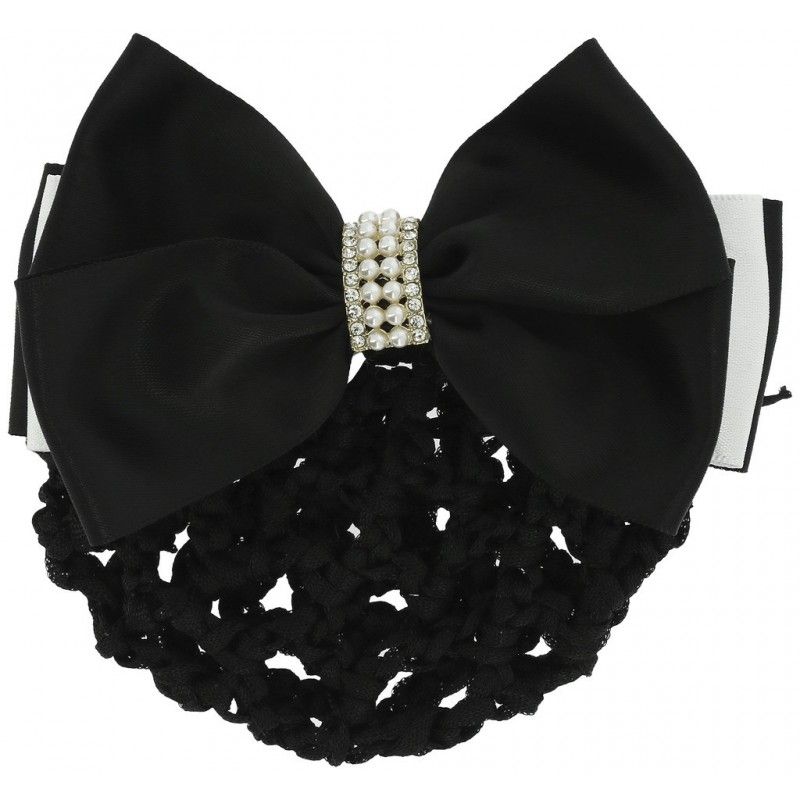 Equithème - Barrette résille perle pour cheveux Equithème - Barrette résille perle pour cheveux