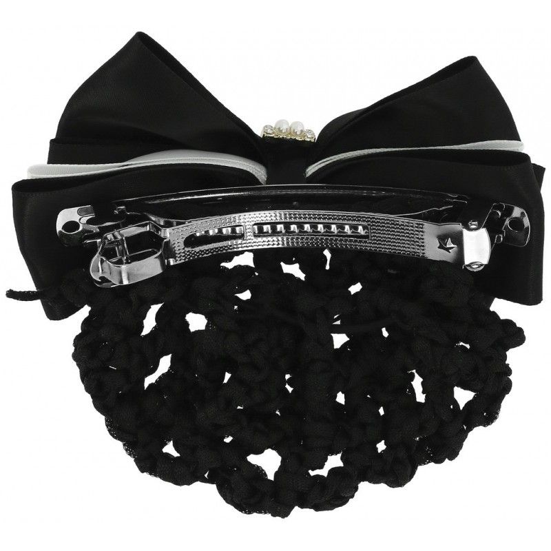 Equithème - Barrette résille perle pour cheveux