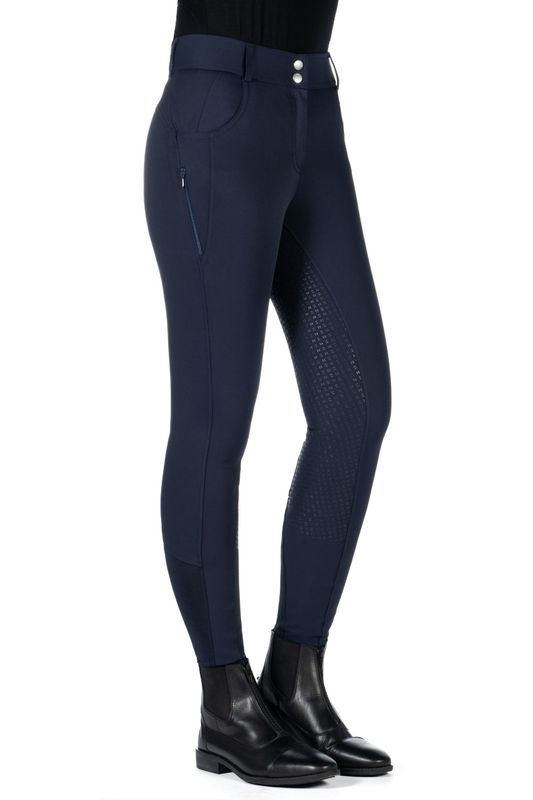 HKM - Pantalon Ari Mid Rise bleu marine