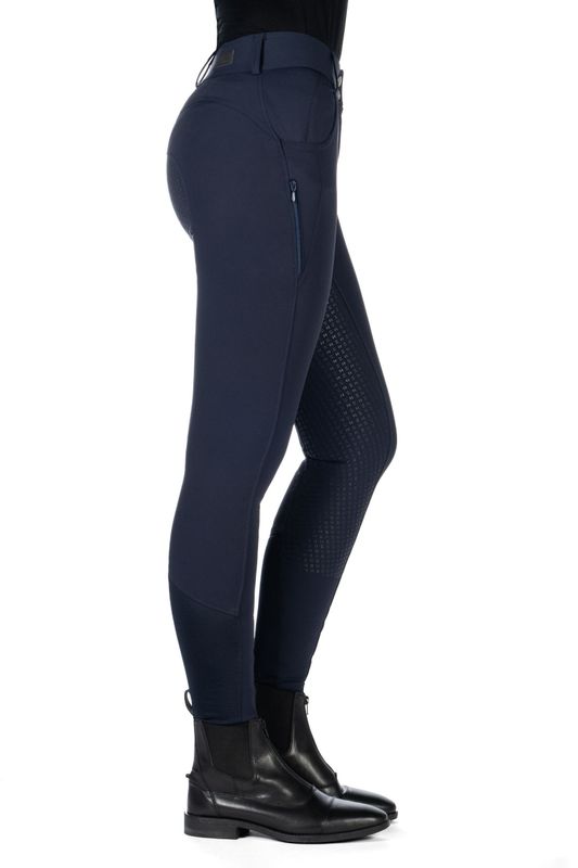 HKM - Pantalon Ari Mid Rise bleu marine