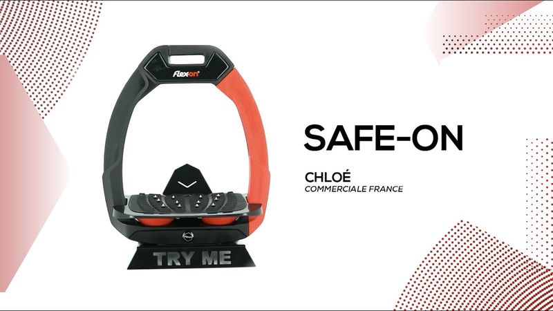 Flex-on - Etriers Safe On incliné ultra grip noir/noir