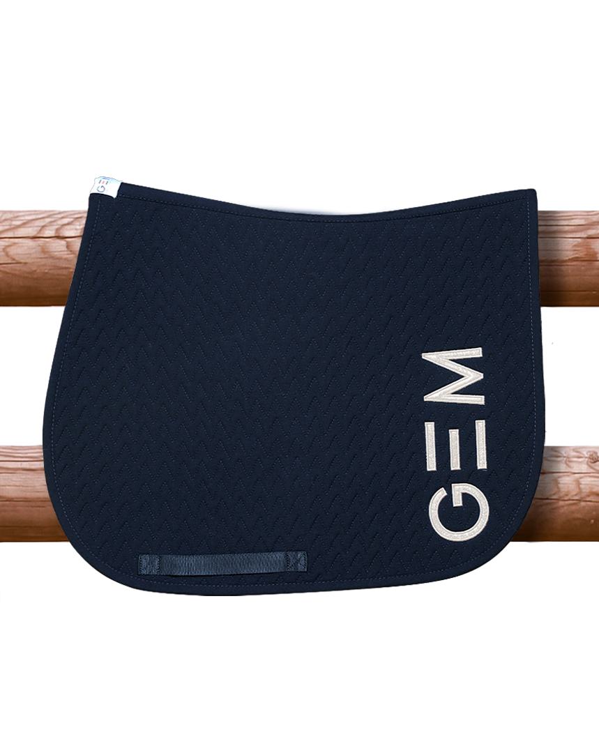 GEM - Tapis Ten marine / logo argenté