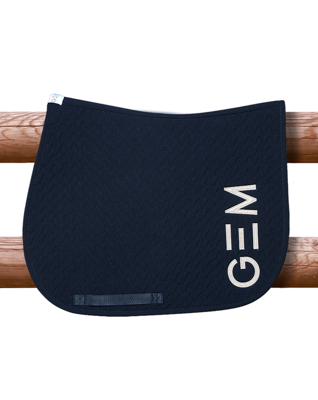 GEM - Tapis Ten marine / logo argenté