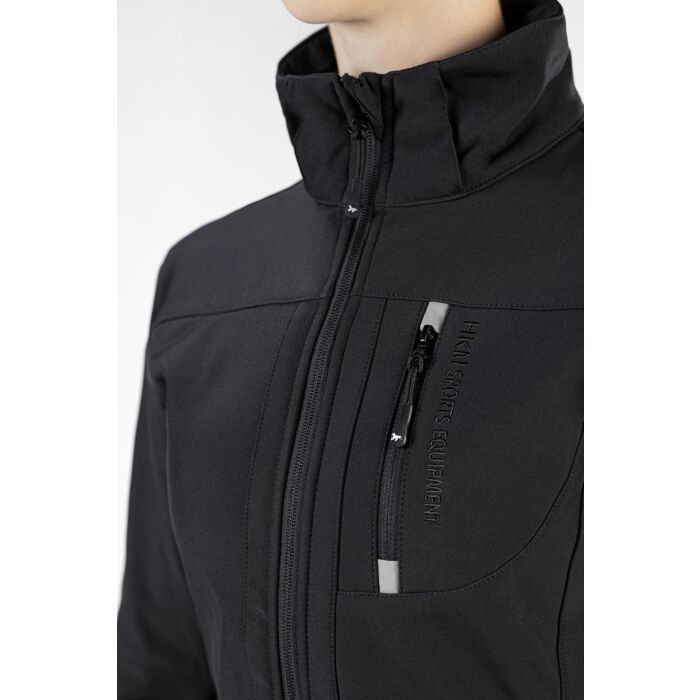 HKM - Veste Softshell noir - idéal broderie