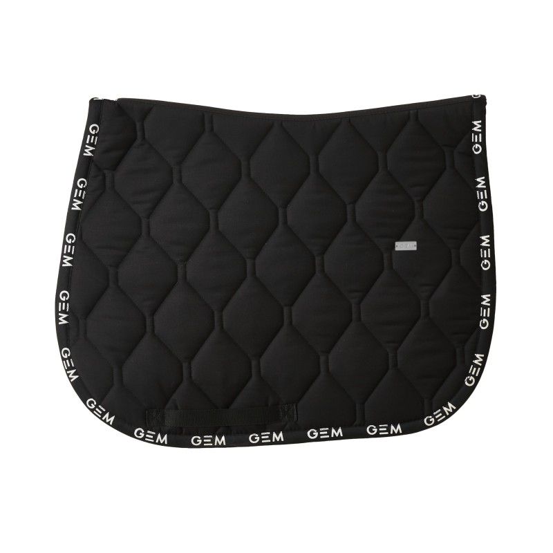 GEM - Tapis Love noir / liseré logos blancs