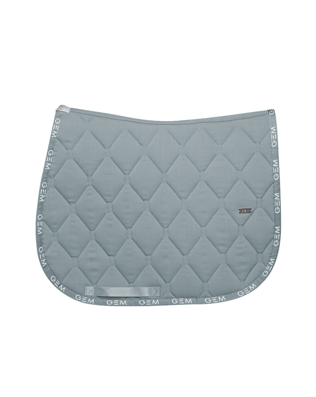 GEM - Tapis Love bleu gris / liseré logos blancs GEM - Tapis Love bleu gris / liseré logos blancs