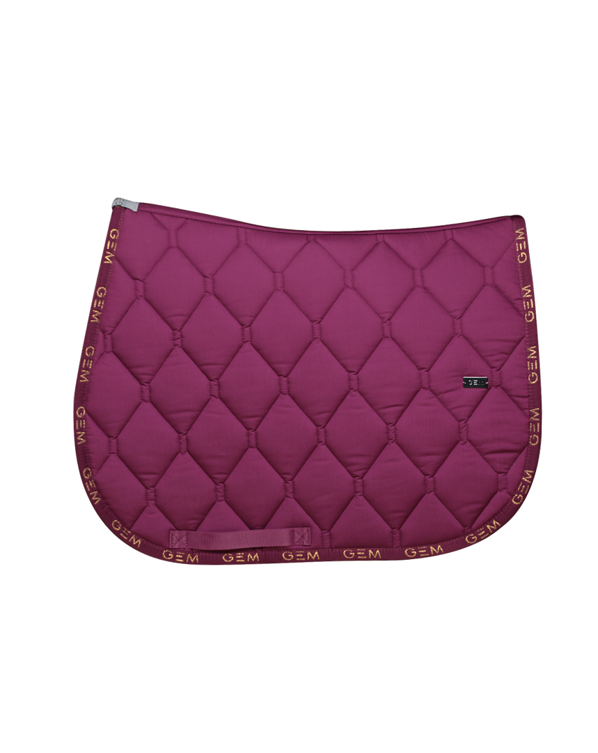 GEM - Tapis Love violet / liseré logos dorés