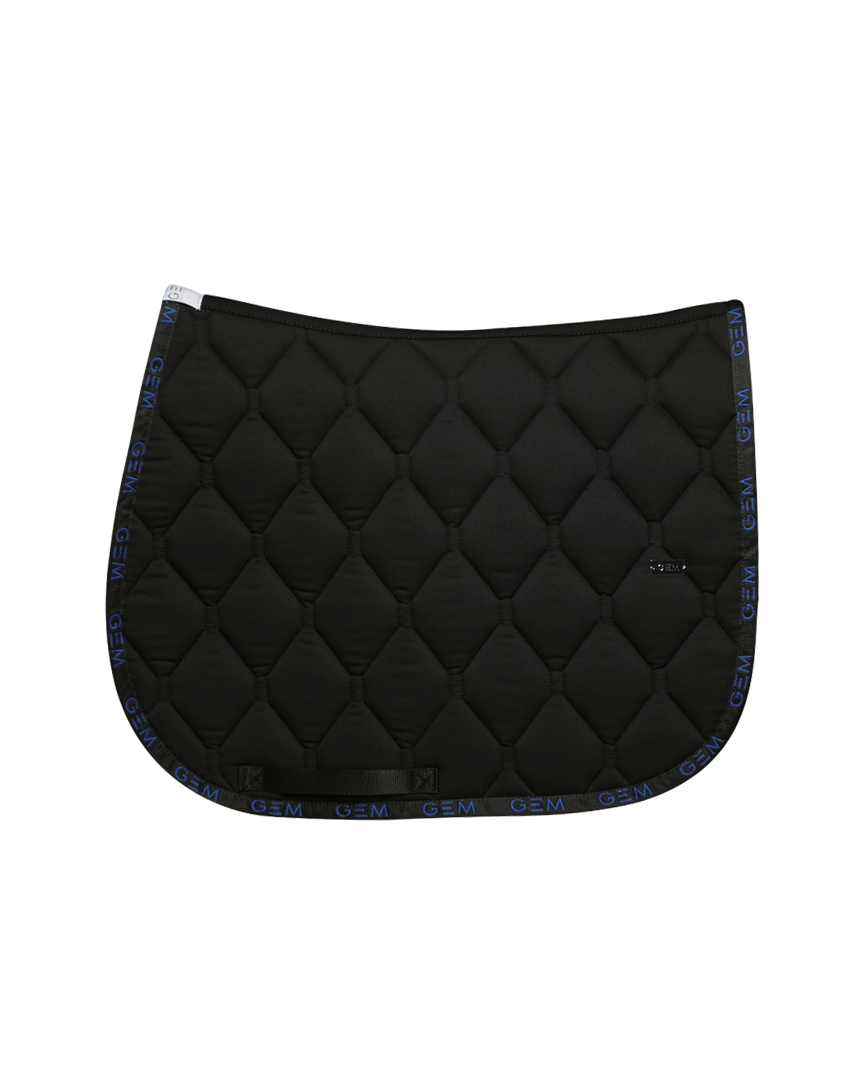 GEM - Tapis Love noir / liseré logos bleus roi