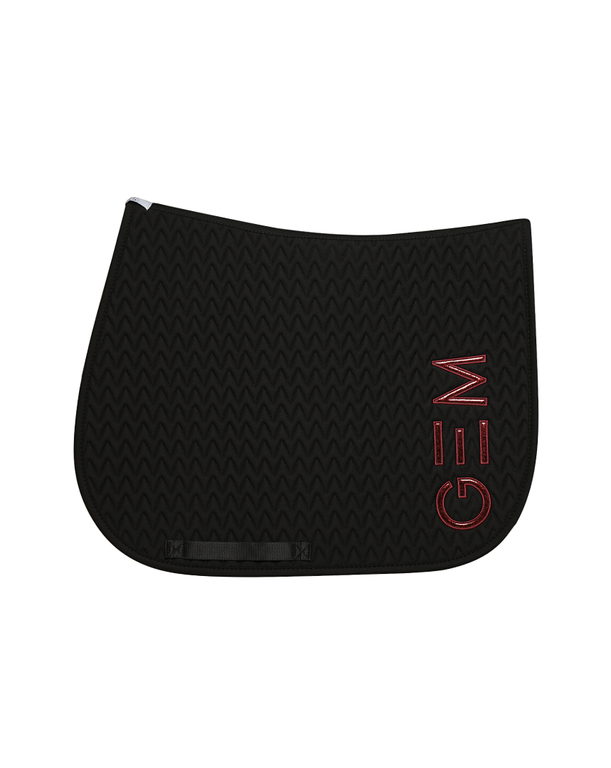 GEM - Tapis Ten noir / logo bordeaux