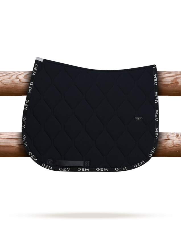 GEM - Tapis Love marine / liseré logos argentés