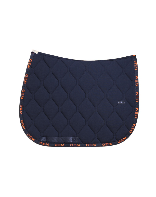 GEM - Tapis Love marine / liseré logos corail