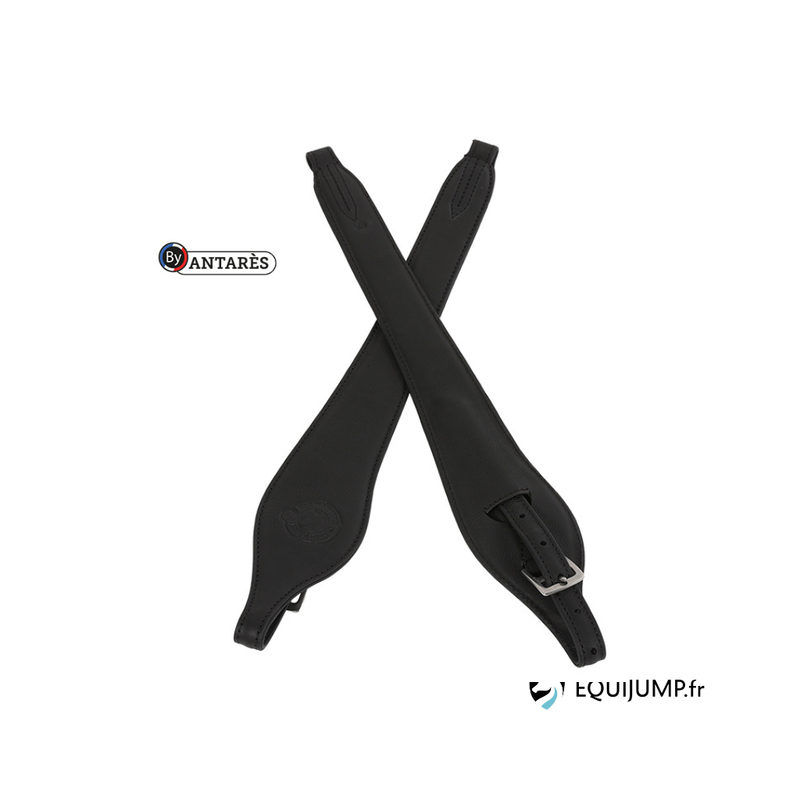 Antarès - Etrivières Signature Monobranche cuir noir