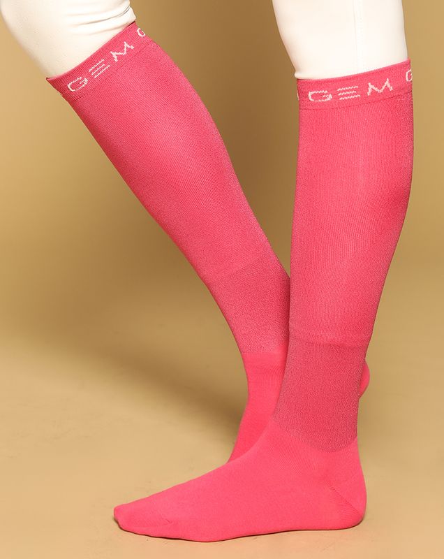 GEM - Chaussettes à paillettes Jelly rose