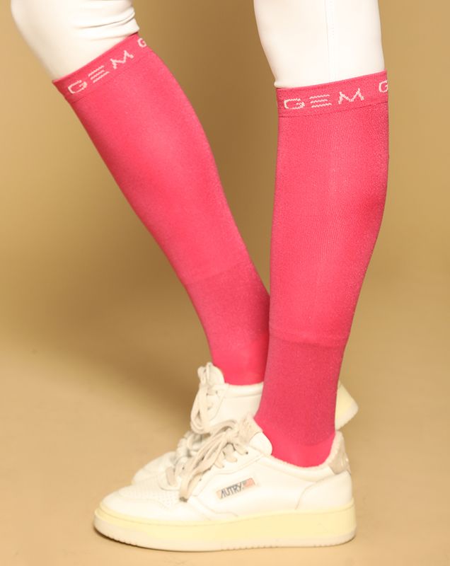 GEM - Chaussettes à paillettes Jelly rose