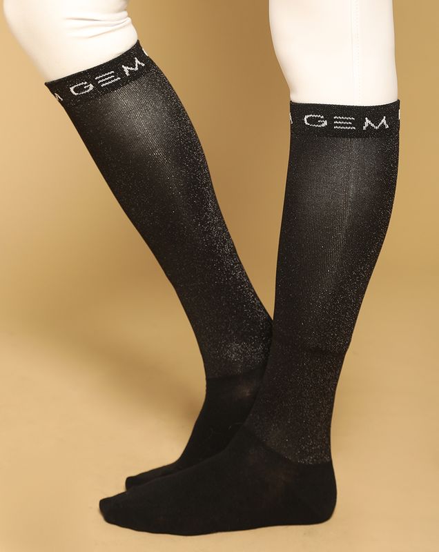 GEM - Chaussettes à paillettes Jelly noir