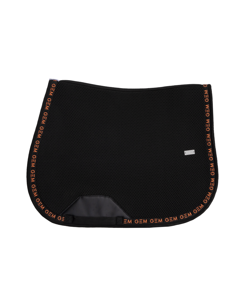 GEM - Tapis Mesh noir / corail