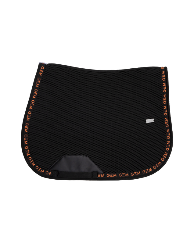 GEM - Tapis Mesh noir / corail