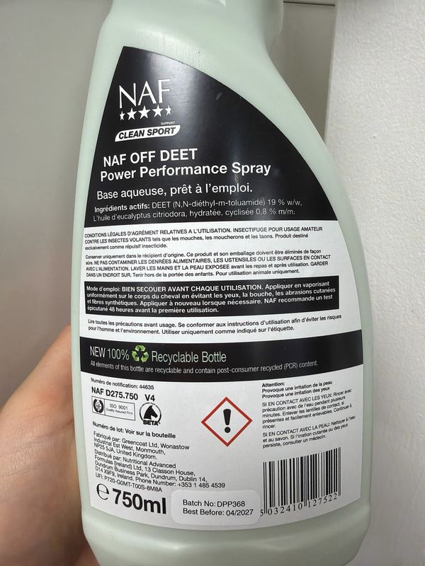 NAF - Répulsif Deet Power Performance