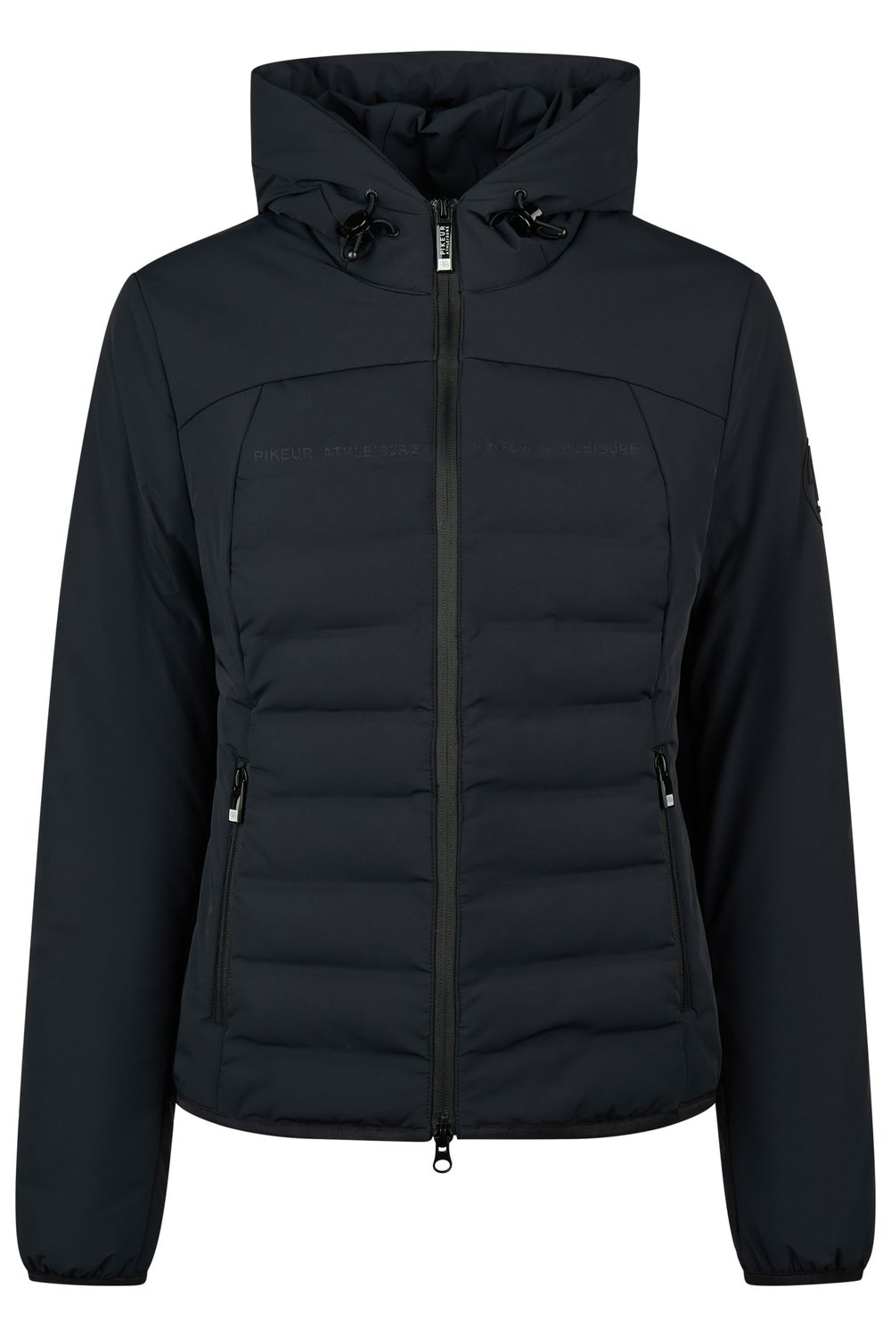 Veste Matelassée bi-matière Noir Hiver 2026 Veste Matelassée bi-matière Noir Hiver 2026