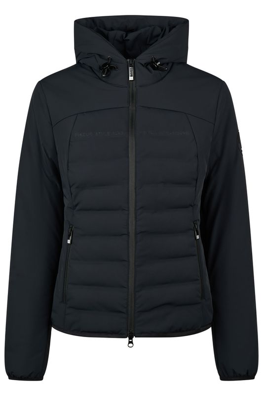 Pikeur - Veste matelassée bi-matière noire